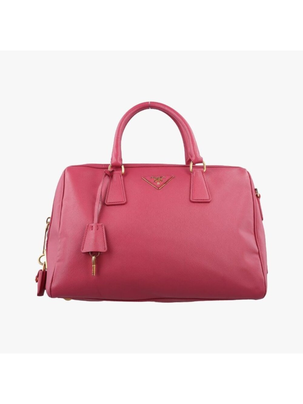 Prada Boston Pink Saffiano Leather 113 12